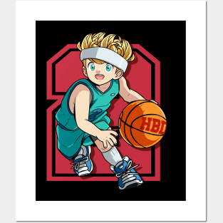 2 Year Old Basketball Player Happy Birthday Toddler Posters and Art